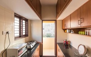 Departamento Deluxe, 2 camas matrimoniales, para no fumadores | Cocina compartida