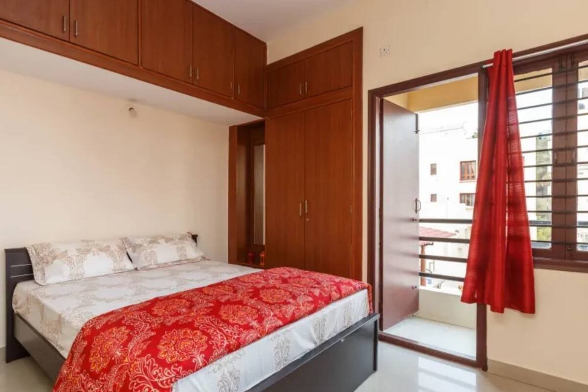 Apartemen Deluks, 2 Tempat Tidur Double, Bebas Asap Rokok | Setrika/meja setrika dan Wi-Fi gratis