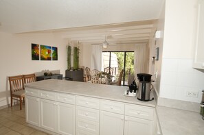 Fridge, microwave, oven, stovetop - Stunning 2BR beachfront condo (West Bay)