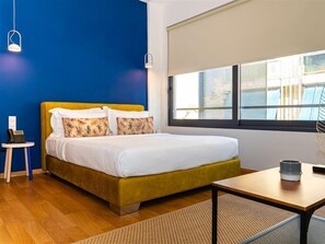 Premium bedding, in-room safe, desk, soundproofing