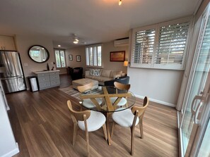 Smart TV, DVD player, stereo