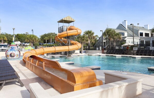 Indoor pool, outdoor pool - Luxury Upgrades! Oceanfront Caribbean Resort, 3BR/3BA, Spacious, Awesome Views! (Myrtle Beach)