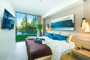 디럭스 아파트 | 2 개의 침실, 객실 내 금고, 책상, 노트북 작업 공간