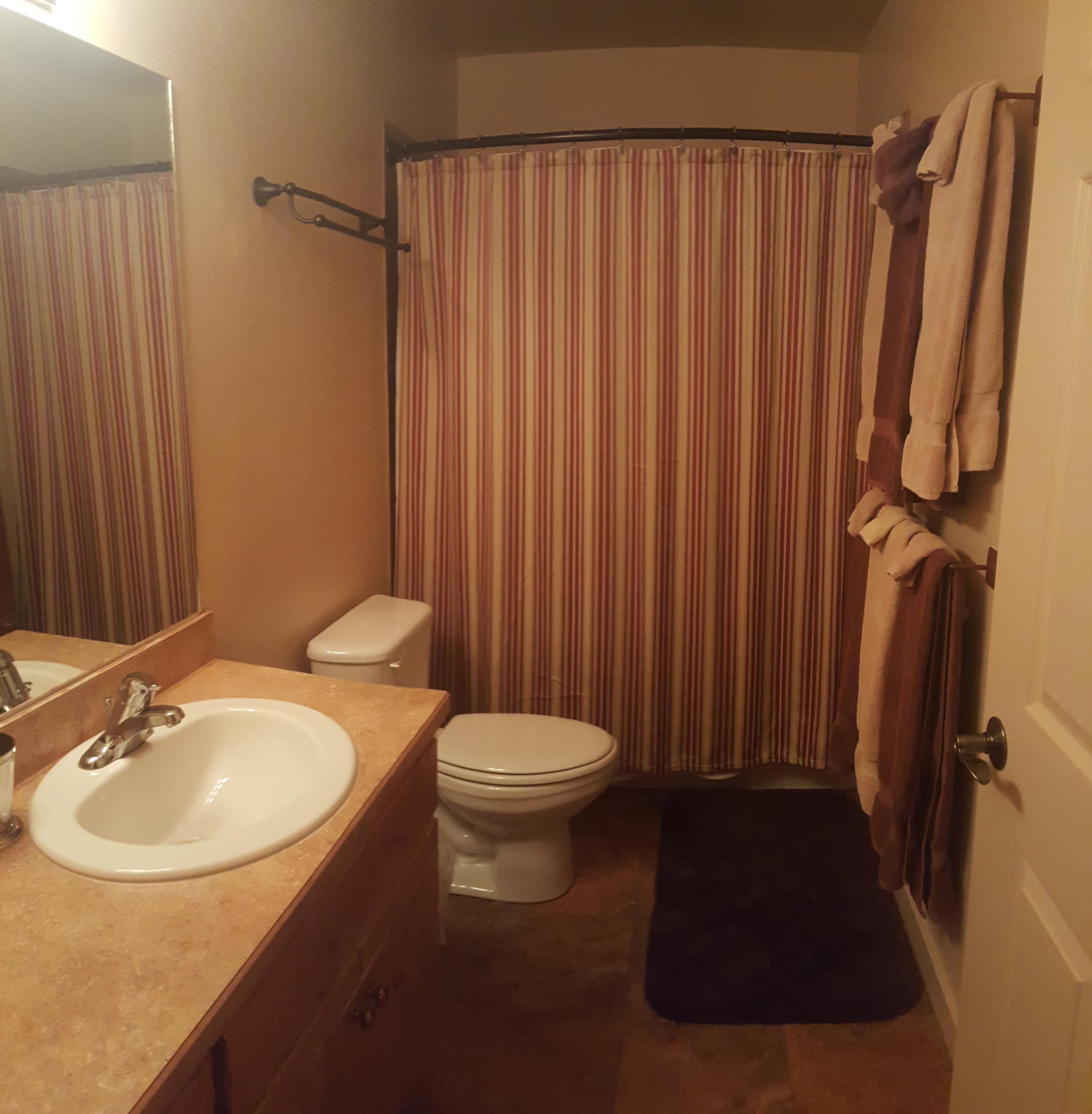 Hallway bath, serves 2nd and 3rd bedrooms