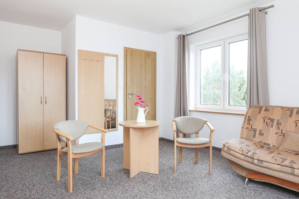 1 sovrum, Select Comfort-madrasser, skrivbord och gratis wi-fi