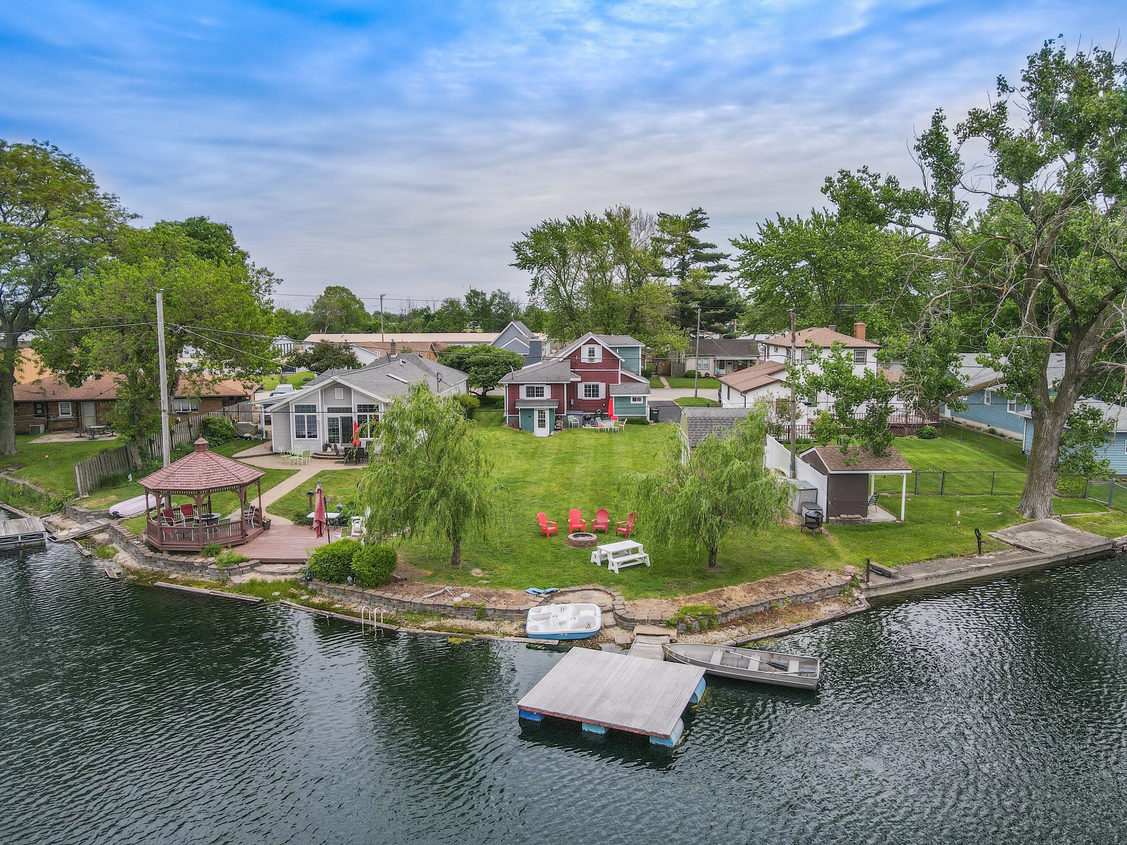 View of Grace Place from over the lake