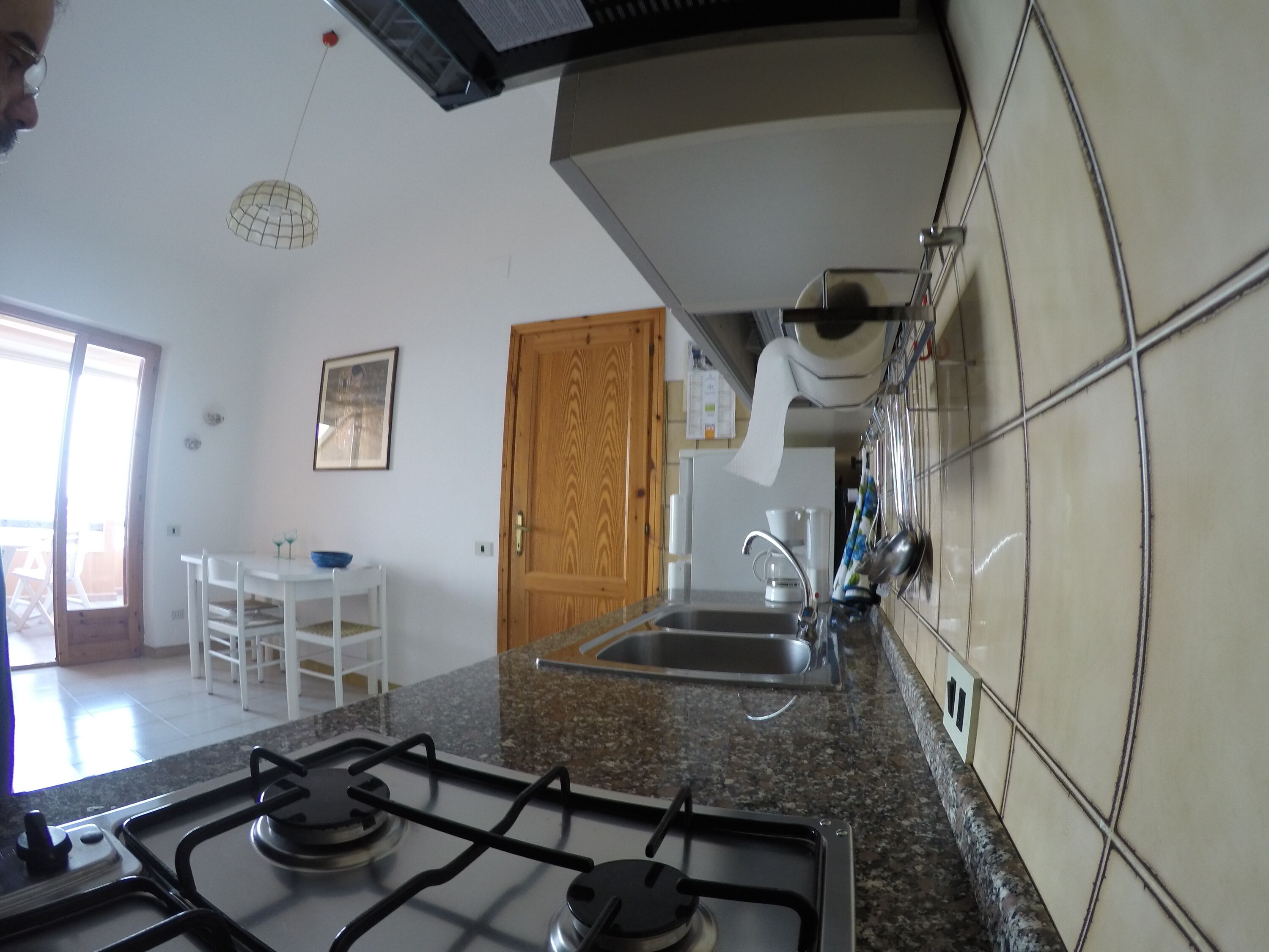 On the beach with stunning views