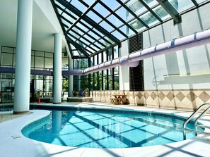 Indoor pool, a heated pool