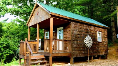 Cabin built for two!! A cozy space designed to compliment the details.