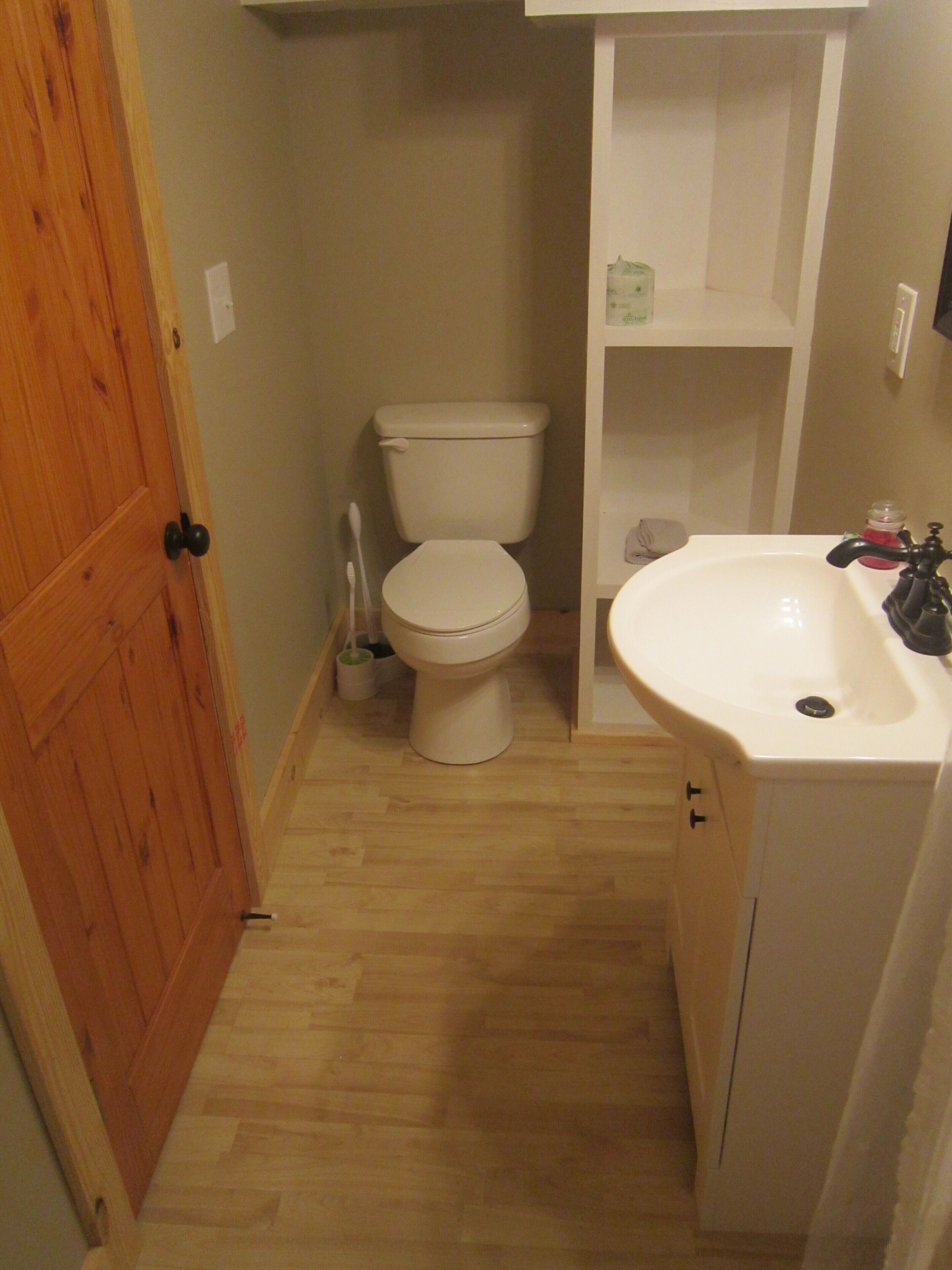 Cabin built for two!!  A cozy space designed to compliment the details.