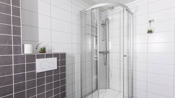 Deluxe Apartment, 3 Bedrooms, 2 Bathrooms | Bathroom shower