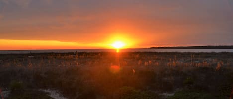 Vue depuis lâhĂ©bergement