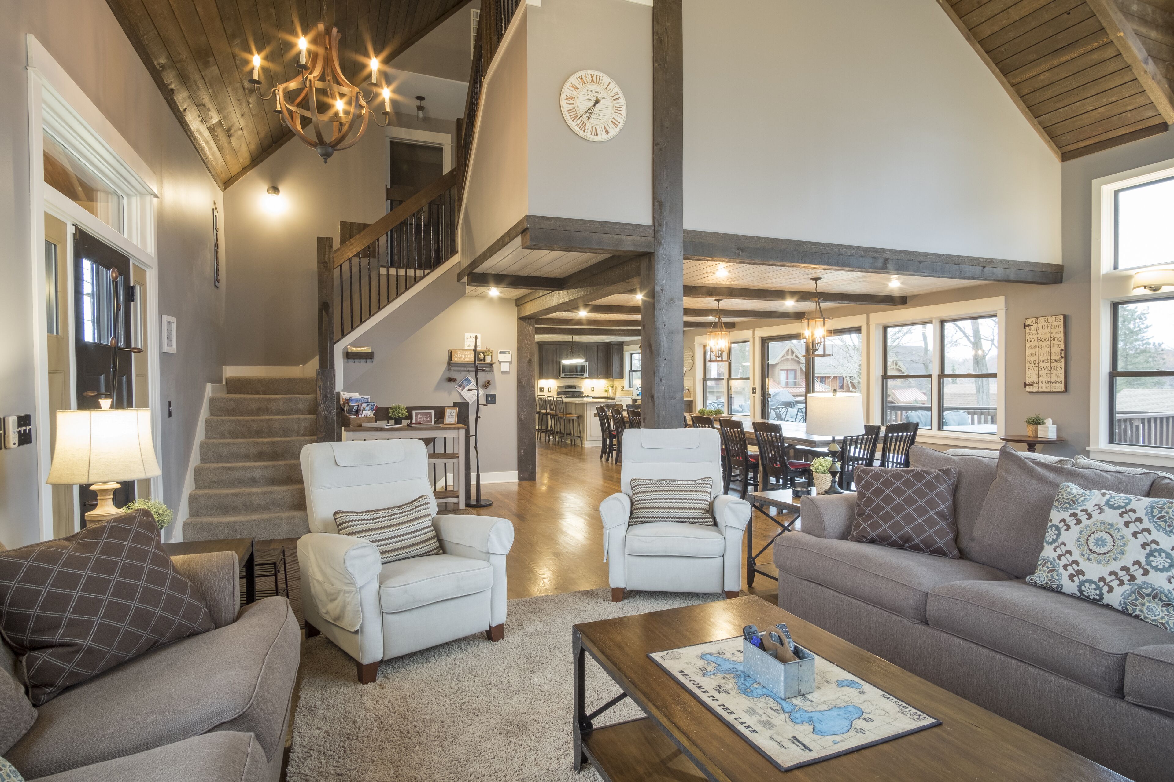 Newly Renovated Cabin on Balsam Lake! 5500SF! Entertainment Room! 75 Min to MSP!