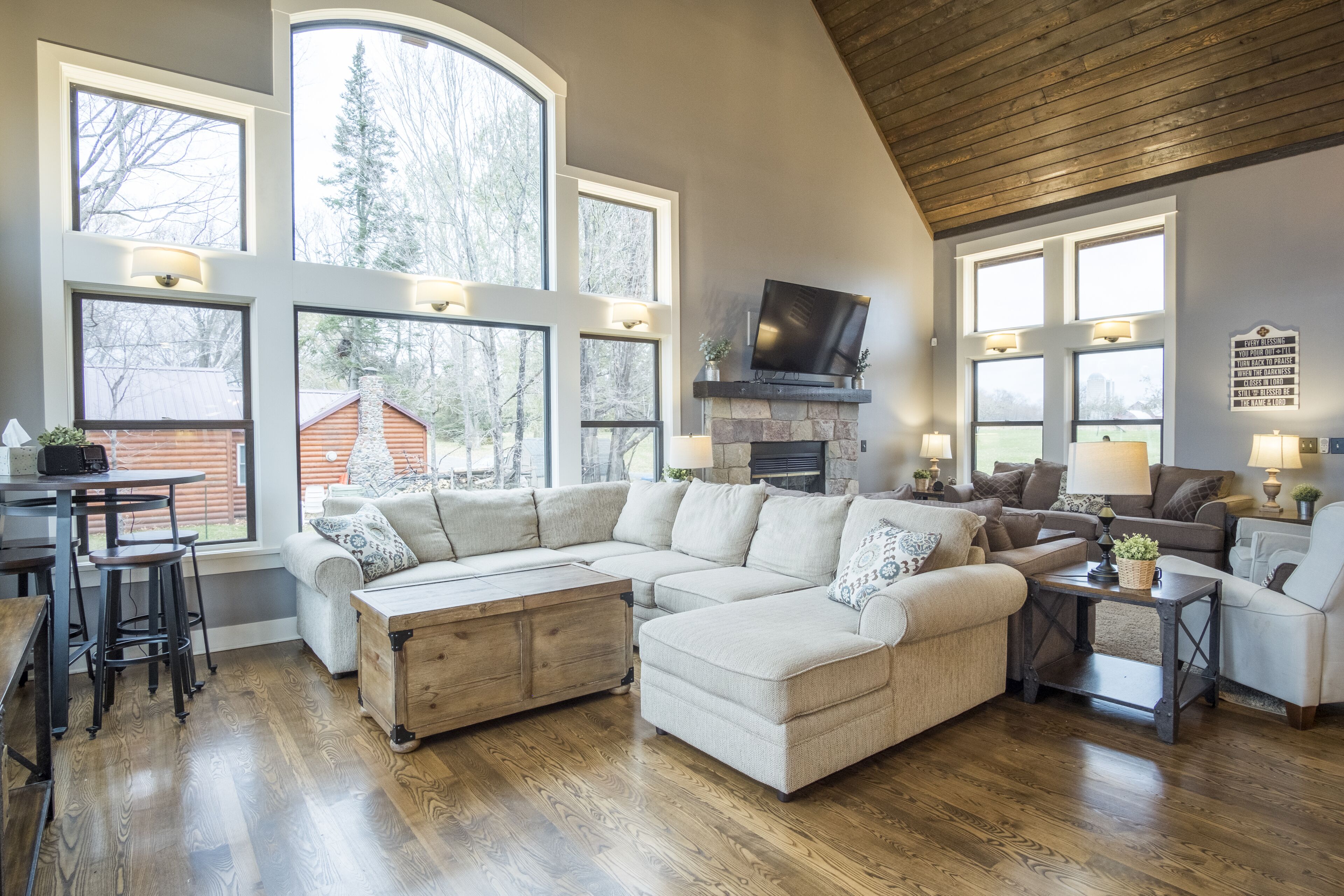 Newly Renovated Cabin on Balsam Lake! 5500SF! Entertainment Room! 75 Min to MSP!