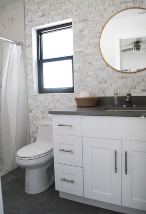 Hair dryer, towels