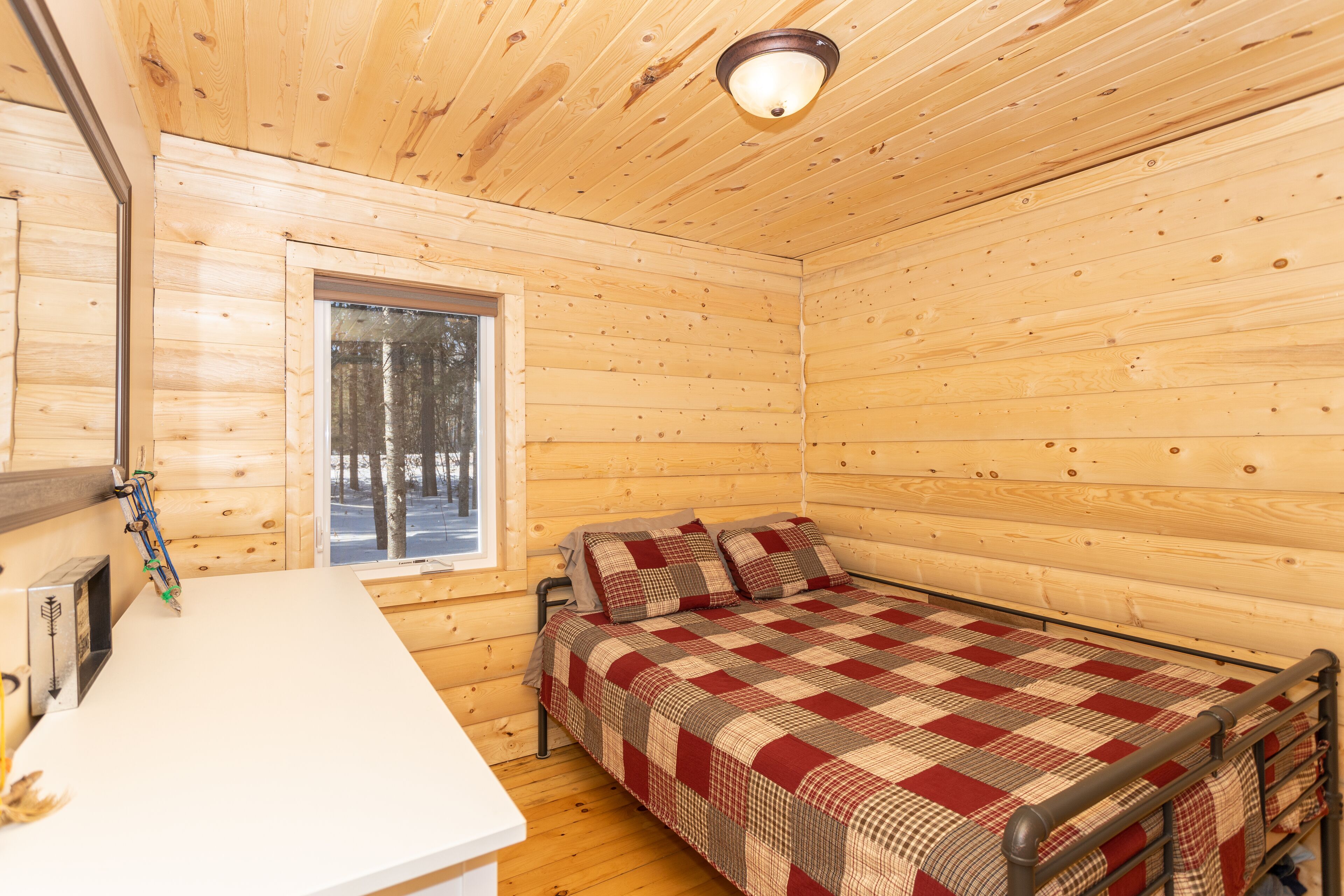 Quiet retreat in the woods.