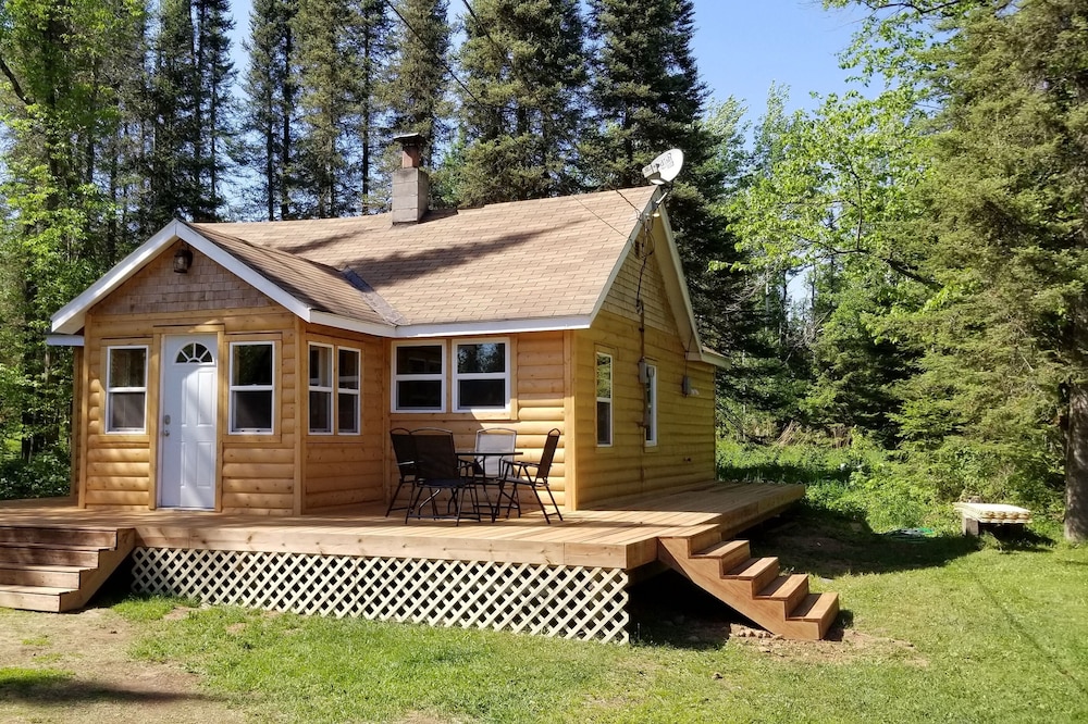 Quiet retreat in the woods.