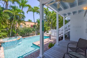 A heated pool - Secluded Casa - Spacious Apartment, Overlooks Pool & Garden. (Key West)