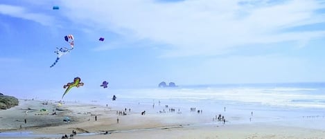 On the beach