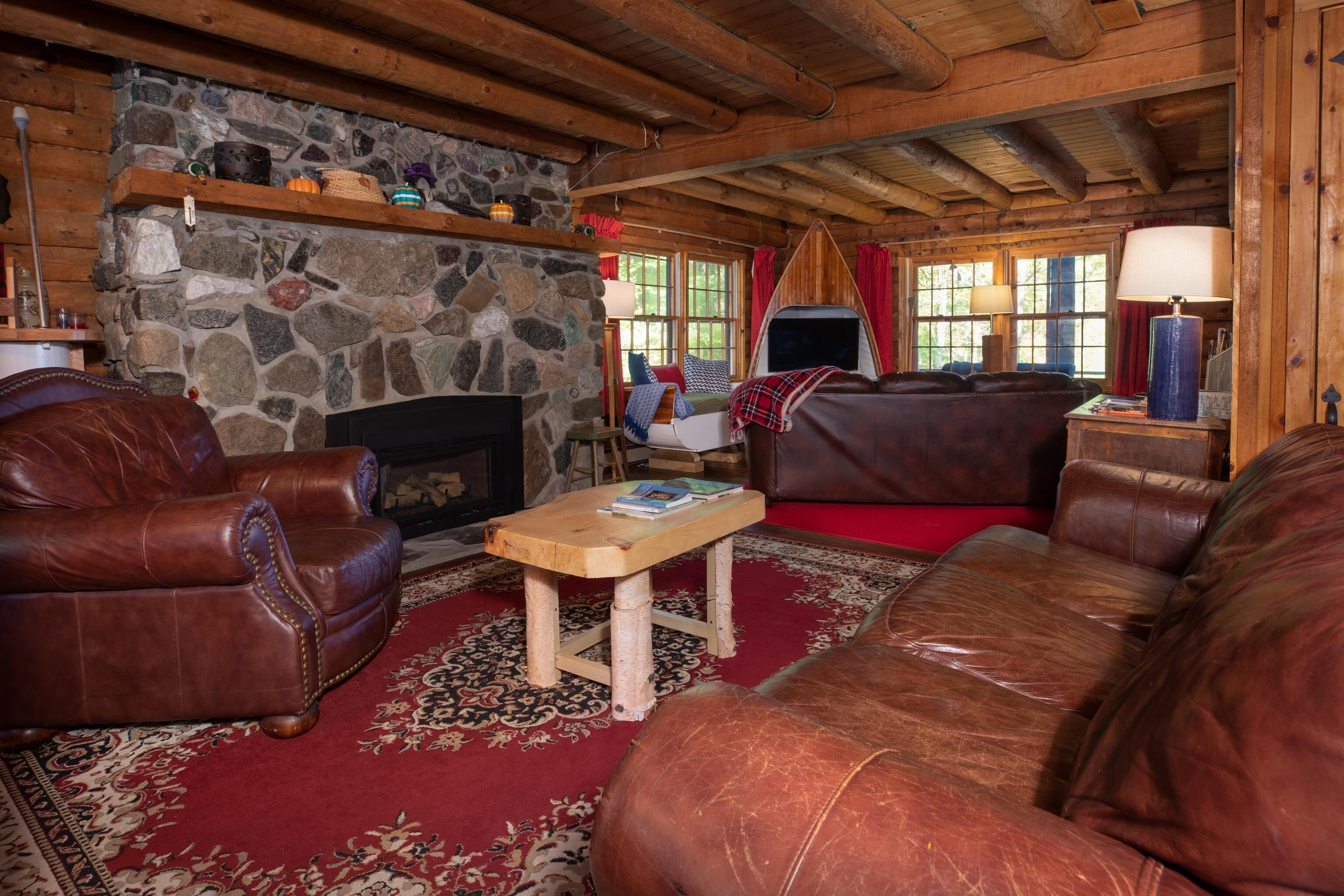 Year round Log Cabin on 2 acres on Loon Lake. Minutes from Gore