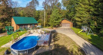 Pines Lodge at Sand Run Lake in WNF, Hocking Hills