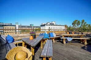 Byutsikt fra overnattingsstedet