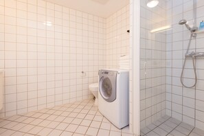 Apartment, 2 Bedrooms | Bathroom | Shower, free toiletries, hair dryer, towels