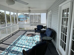 Terrace/patio - Family and pet friendly and a short walk to the beach. (North Myrtle Beach)