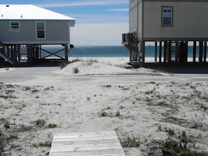 Beach nearby, sun loungers