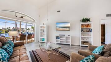 Smart TV, video games, DVD player, books