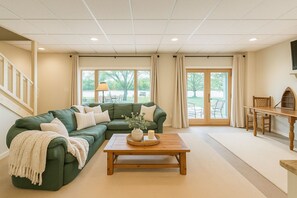 Smart TV, DVD player, books, video library