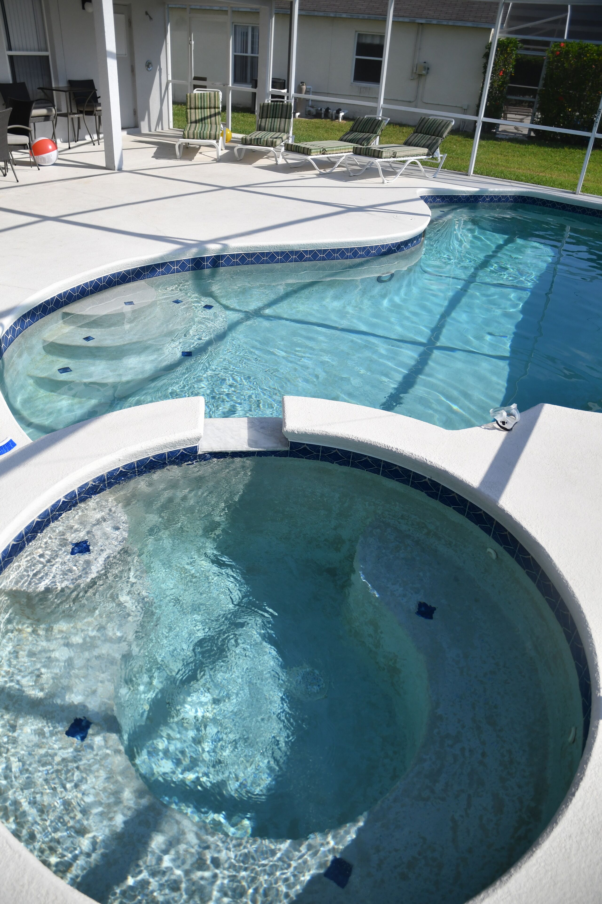 Piscine extérieure, piscine chauffée