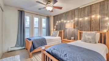 2 bedrooms, iron/ironing board, travel crib, free WiFi