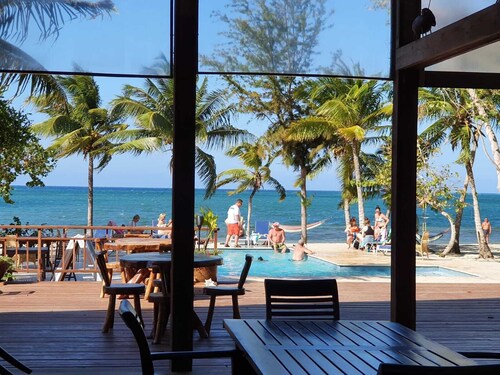 Family Friendly Beach Bungalow. Private Eco Dive Resort With A Pool & Beach