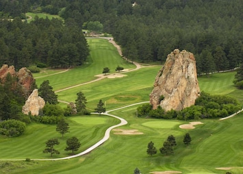 Perry Park golf course, view from above.