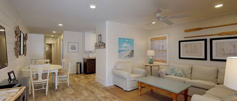 Smart TV, DVD player, books