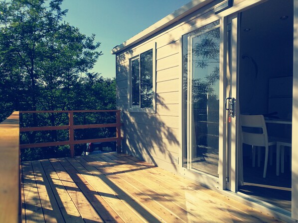 Classic Mobile Home, 2 Bedrooms | Terrace/patio - Parco Vacanze Makallè (Sestri Levante)