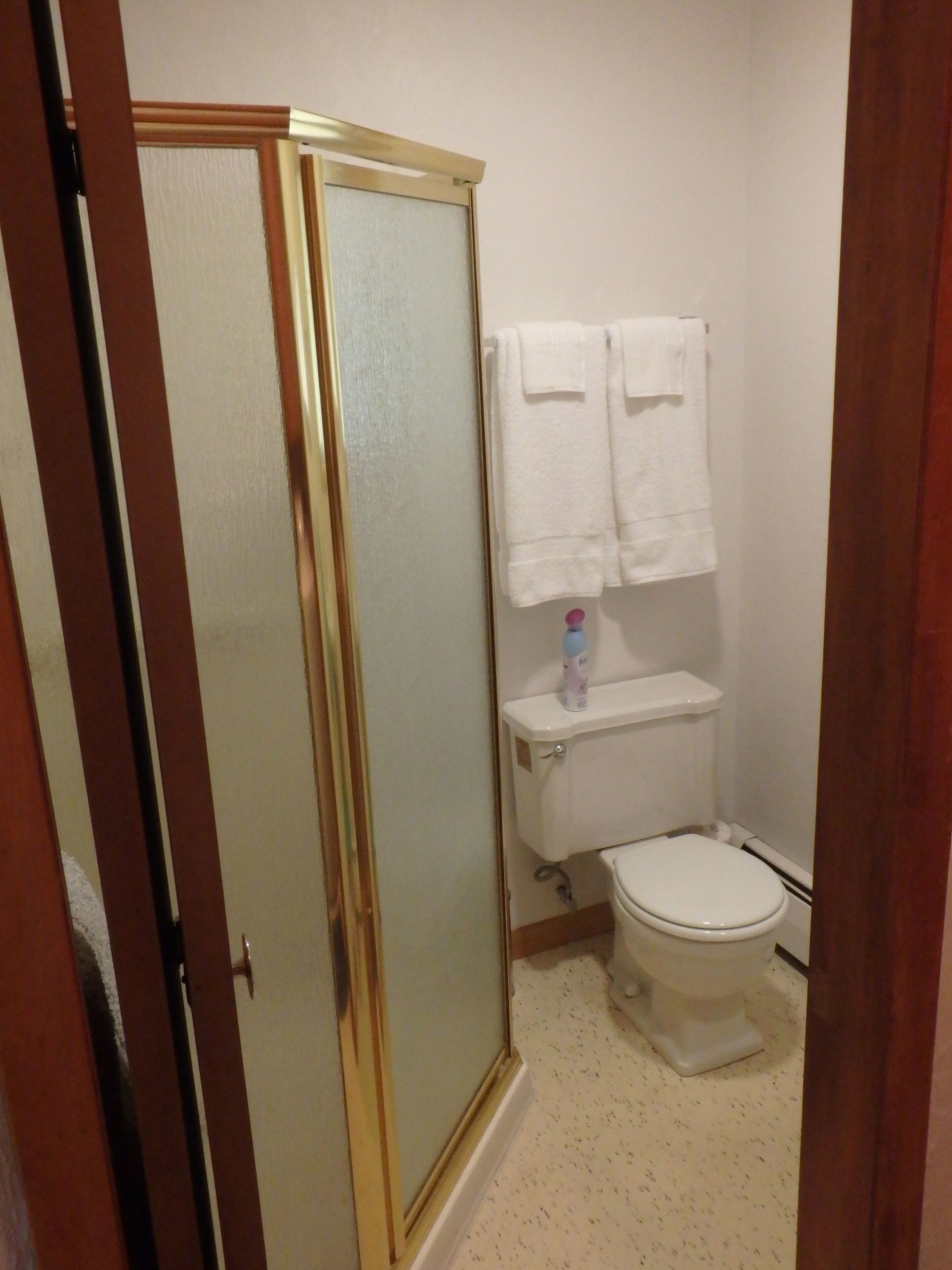 Full shower, 2nd private bathroom with natural light