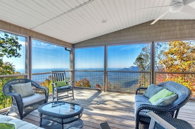 Amazing view and privacy! Easy car access and walkable to trails.