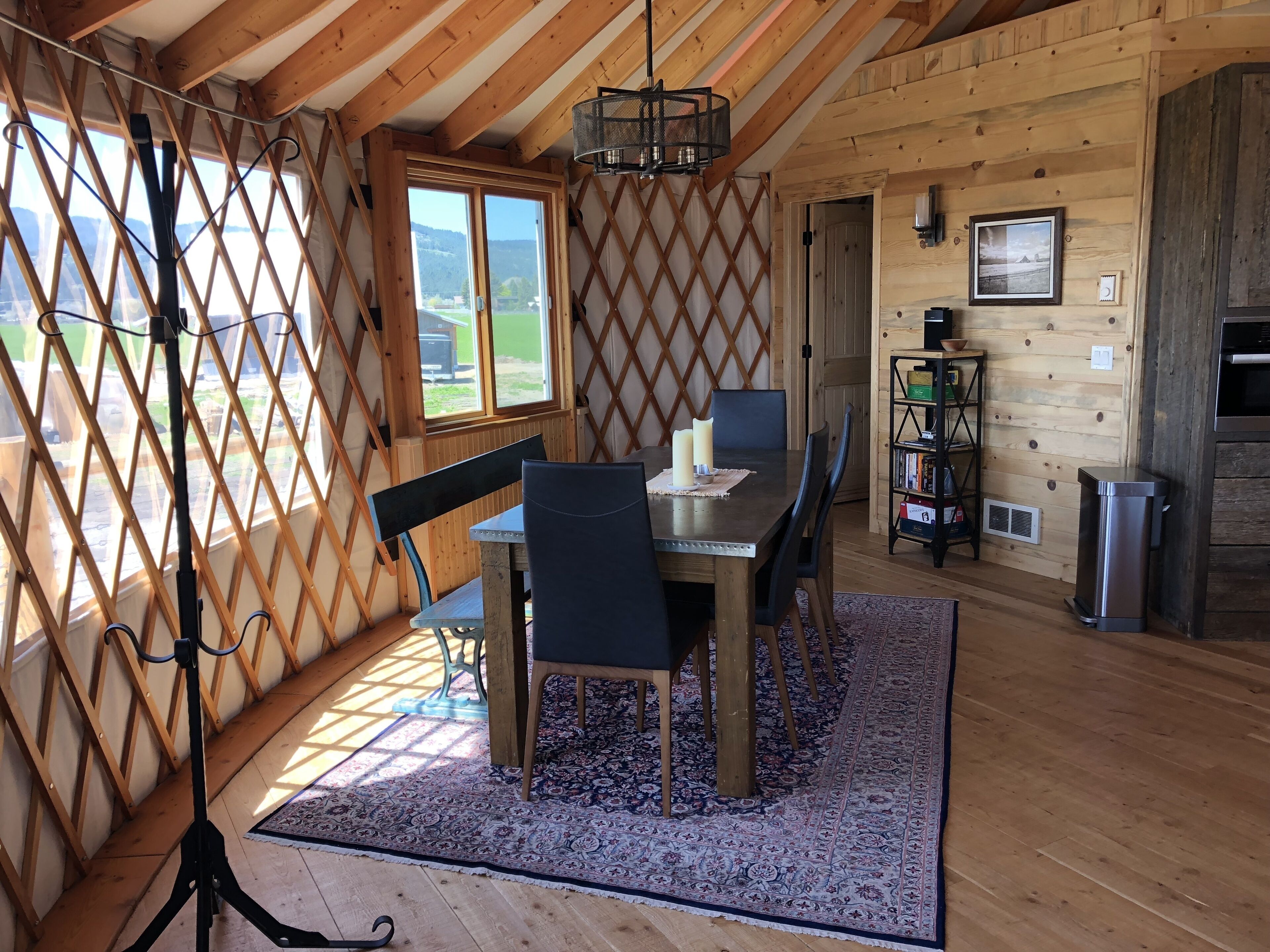 Luxury Yurt bordering Flathead Lake