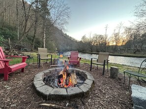 Property grounds - Beautiful, quiet. Right on the river.  New High speed internet! (Hayesville)
