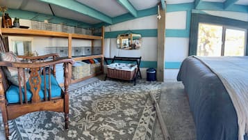 2 bedrooms, iron/ironing board, travel crib, free WiFi