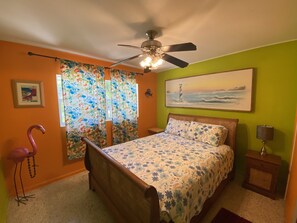 2 bedrooms, iron/ironing board, WiFi, bed sheets