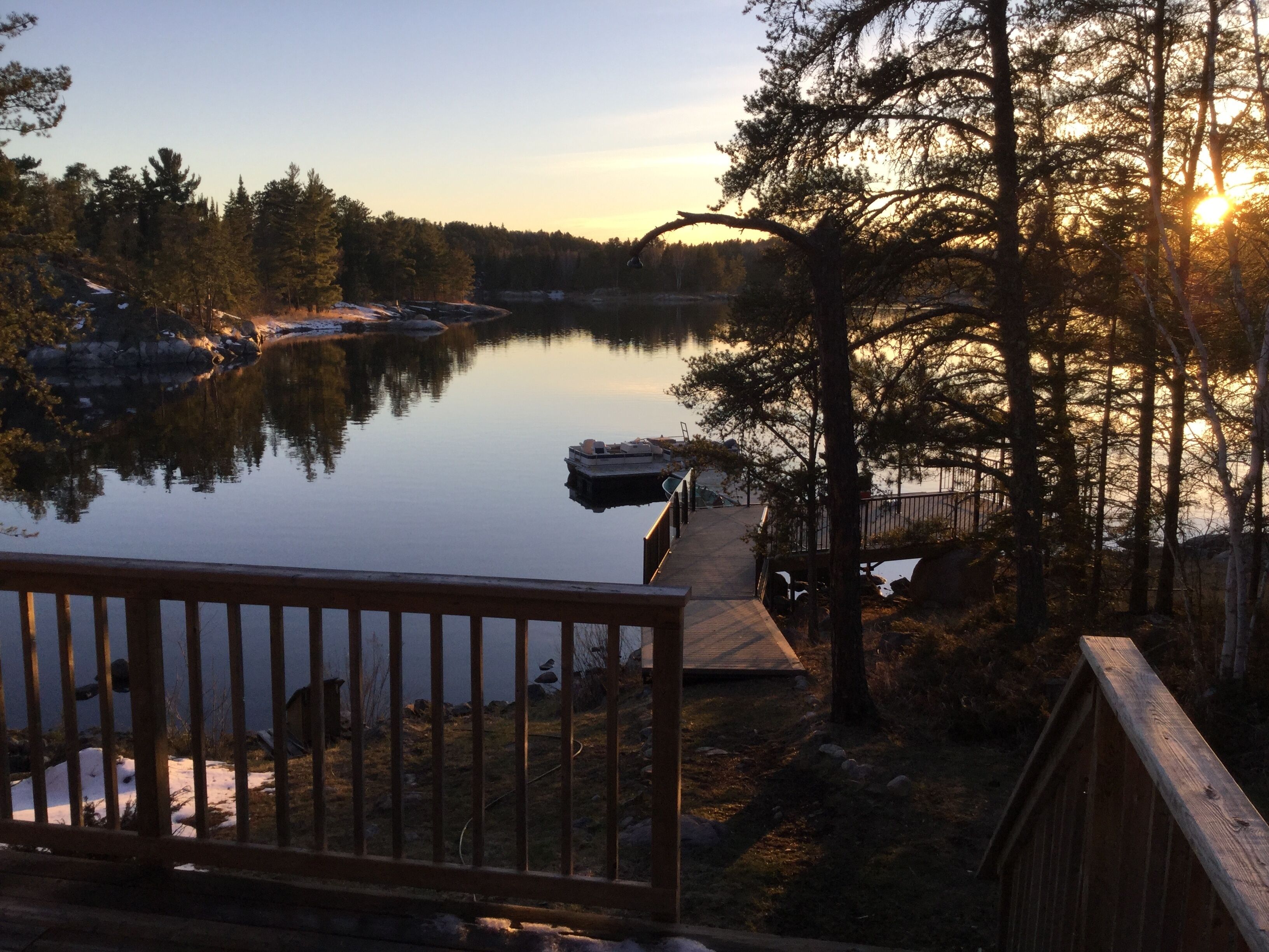 Located on the Winnipeg River near Kenora.  Water access only.