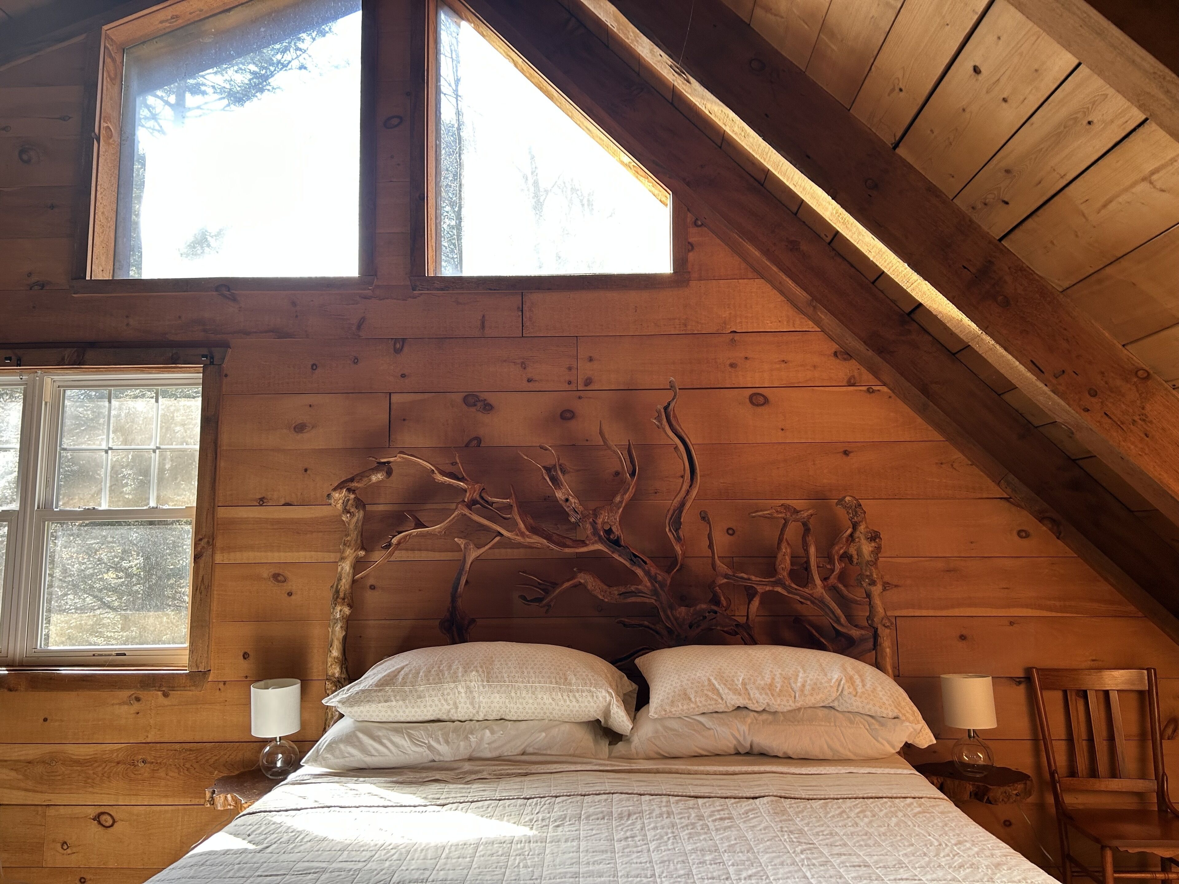 Timber framed cabin nestled in the Pocono Mountains on a private 400 acre estate