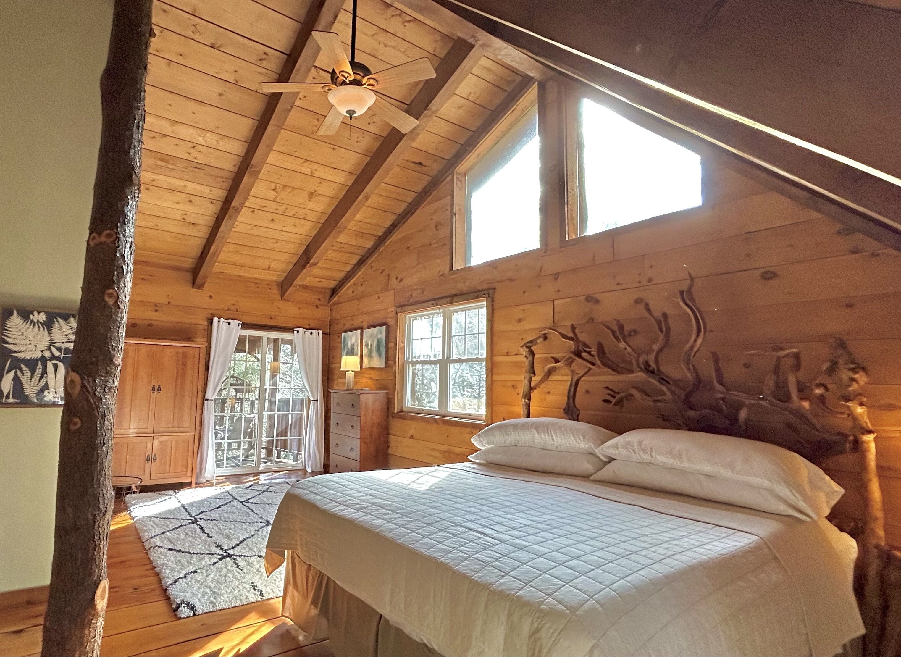 Timber framed cabin nestled in the Pocono Mountains on a private 400 acre estate