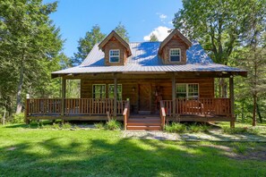 Exterior - Timber framed cabin nestled in the Pocono Mountains on a private estate (Weatherly)