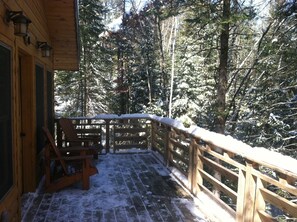 Terrace/patio - A Cozy Cabin in the Woods, Many Trails And A Little Lake (Shevlin)