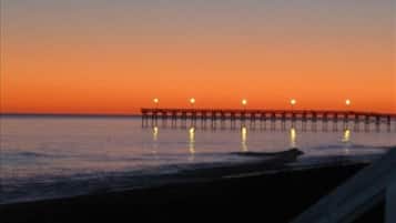 Beach nearby, sun-loungers