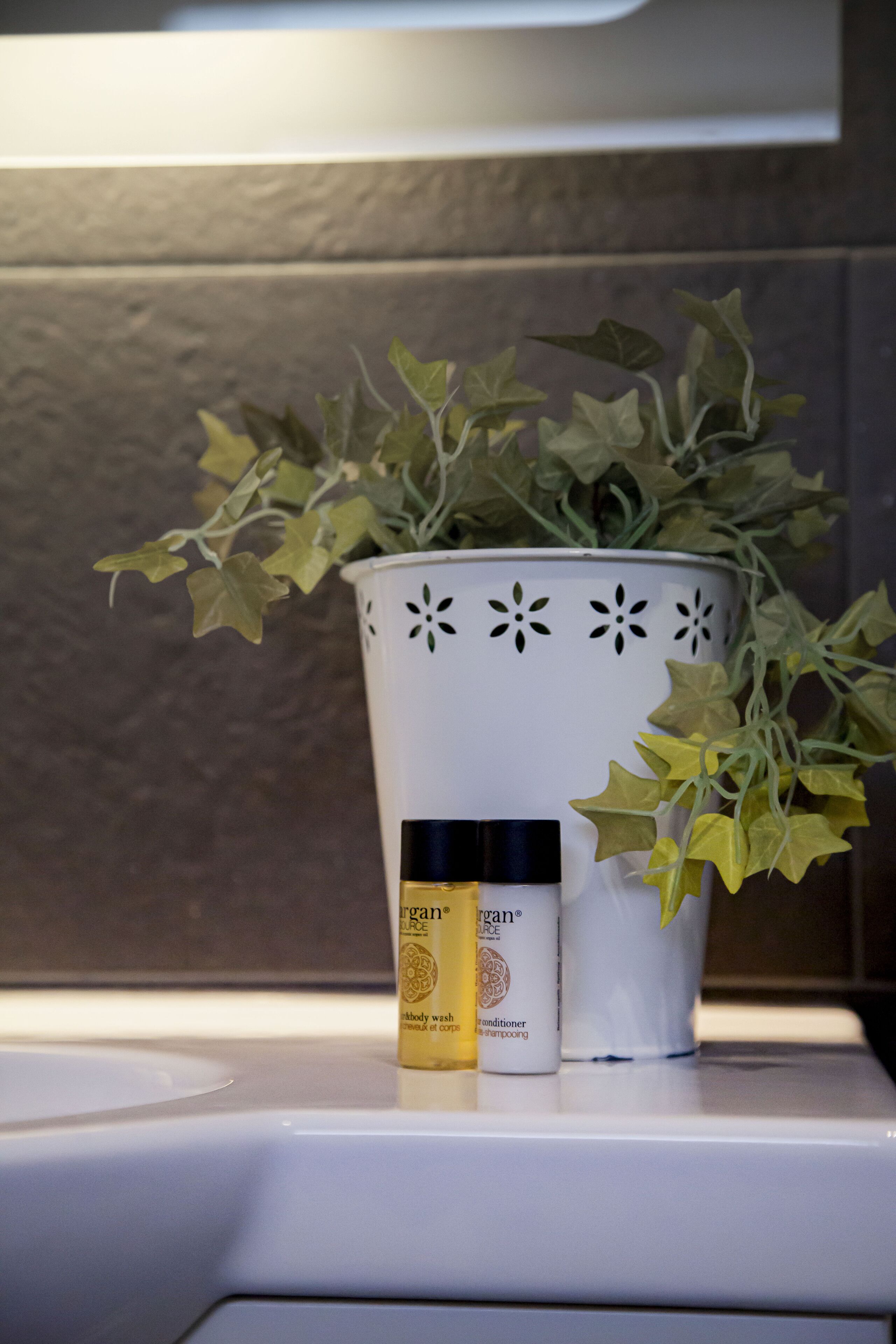 quadruple room, garden view | bathroom | shower, hair dryer